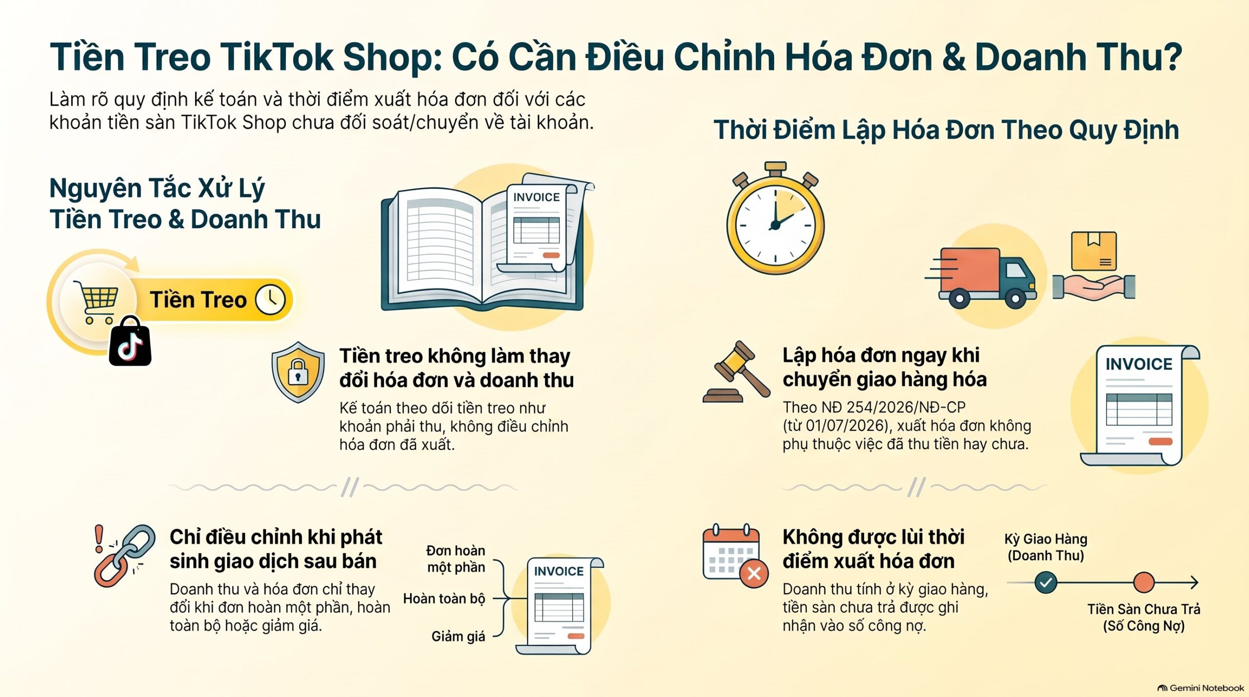 Hạch toán, kê khai tiền treo TikTok Shop vào đâu?