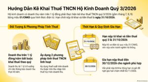 Kê khai thuế TNCN hộ kinh doanh quý 3/2026 trên cổng thuế điện tử