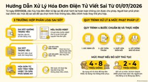 Hóa đơn điện tử viết sai phải làm gì - hướng dẫn VAR eCOM 2026