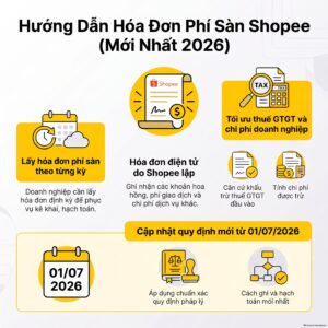 Hóa đơn phí sàn Shopee mẫu cho doanh nghiệp bán hàng
