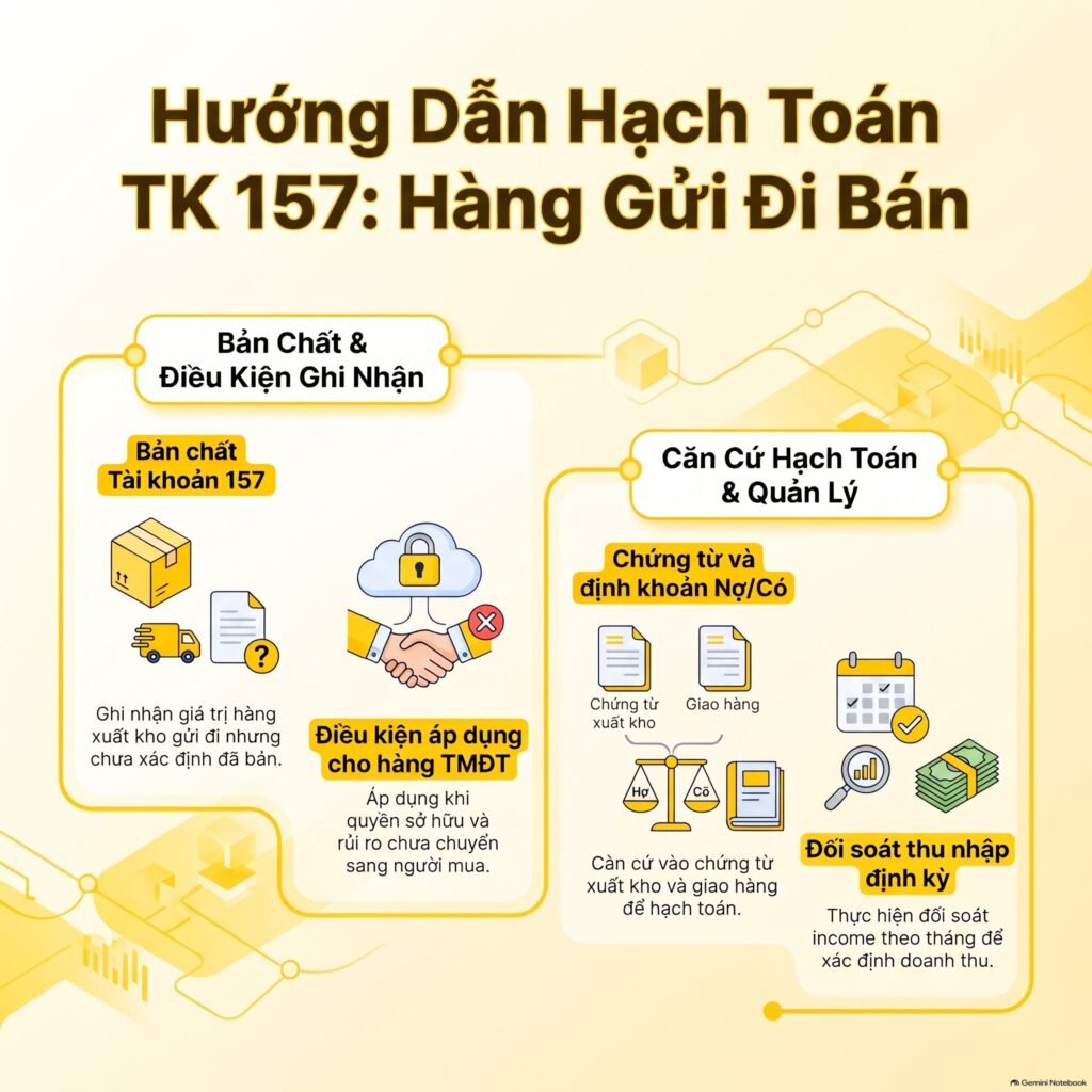 Hạch toán TK 157 cho hàng đang trên đường giao đơn sàn TMĐT