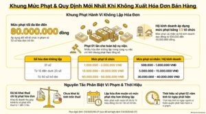 Không xuất hóa đơn khi bán hàng bị phạt bao nhiêu: khung phạt khoản 3 Điều 24 cho hộ kinh doanh
