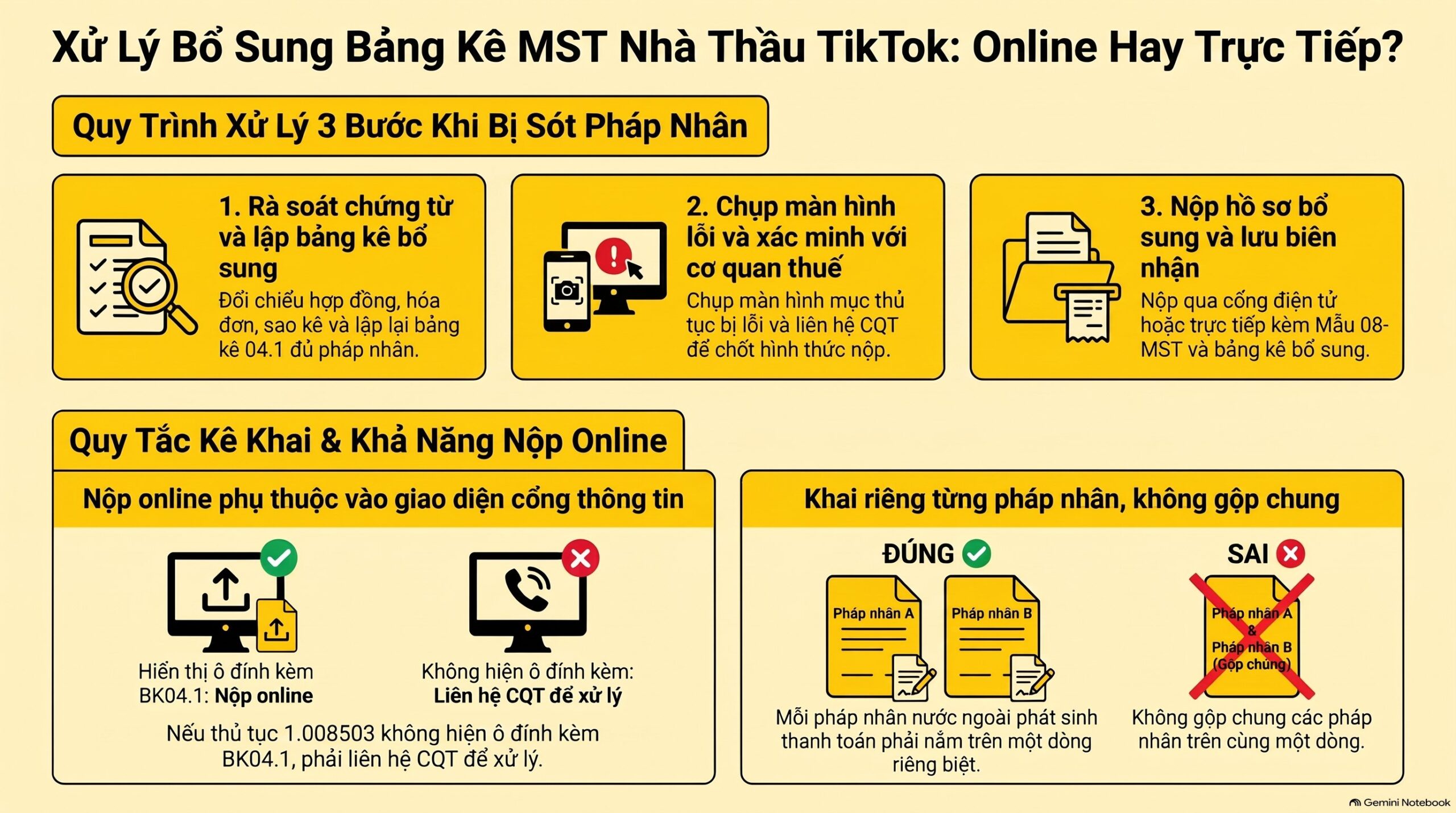 MST nhà thầu TikTok ghi thế nào? Cách xử lý bảng kê 04.1 mới nhất 2026