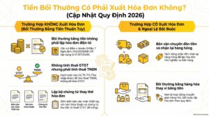 Tiền bồi thường có phải xuất hóa đơn không - căn cứ và cách ghi cho kế toán 2026
