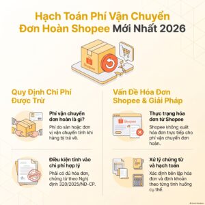 Phí vận chuyển đơn hoàn Shopee: cách ghi nhận chi phí hợp lệ
