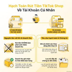 Rút tiền TikTok Shop về tài khoản cá nhân của chủ hộ kinh doanh