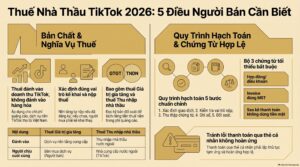 Thuế nhà thầu TikTok: sơ đồ nghĩa vụ thuế của người bán TikTok Shop