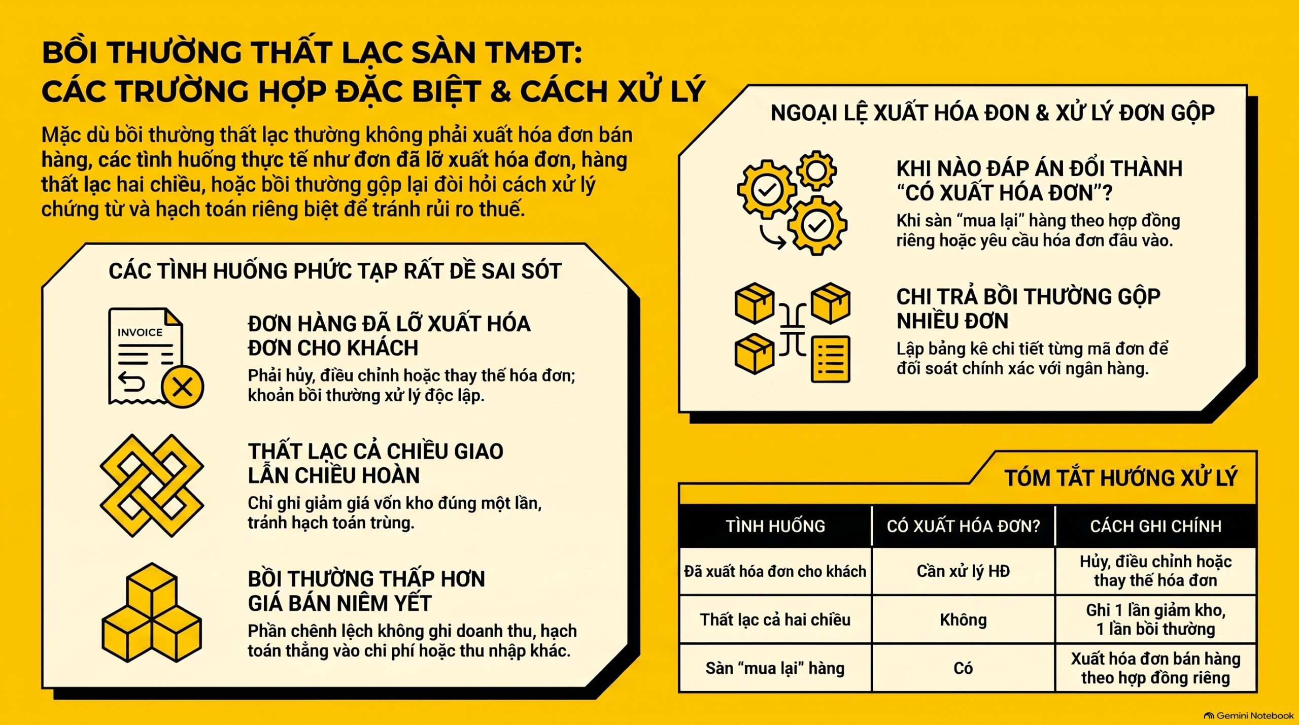 Bồi thường thất lạc ghi thế nào, có phải xuất hóa đơn không? 5 điểm cần nhớ mới nhất 2026